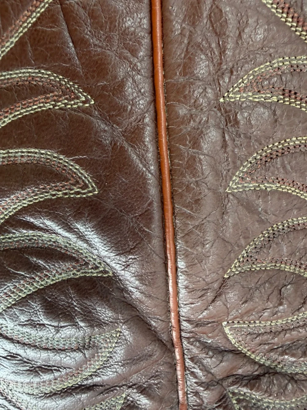 Vintage Nocona Brown Leather Western Cowboy Boots Size 9 D Made in USA Texas